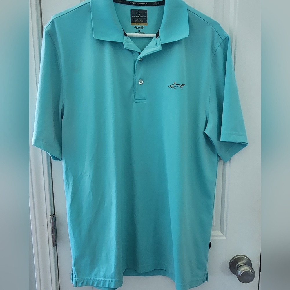 Greg Norman Tasso for Elba Five Iron Play Dry Golf Polo Shirt - Medium